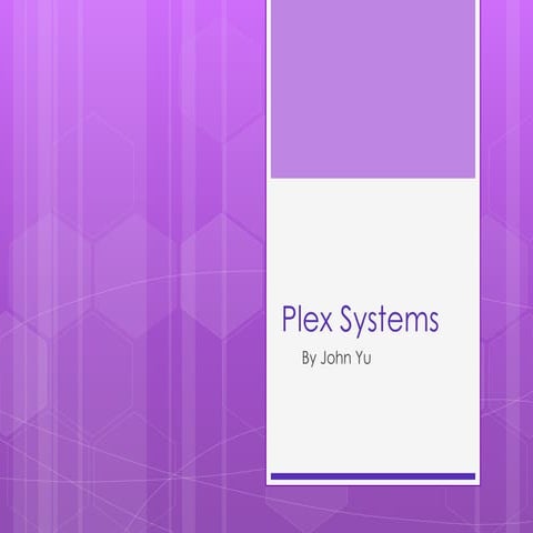 Plex Systems EECS 441 Company Presentation