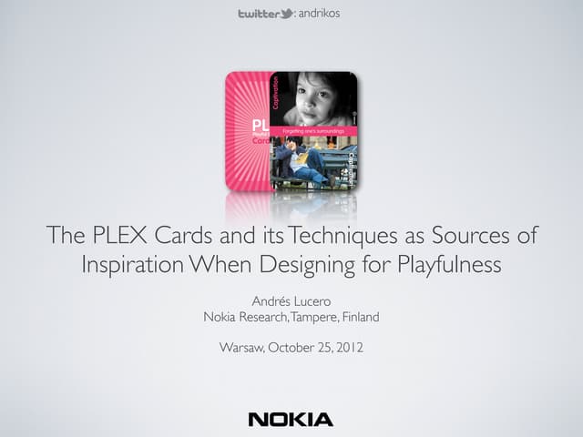 Playful Experiences