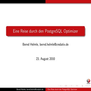Eine Reise durch den PostgreSQL Opt...