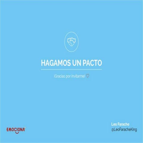 Hagamos un pacto (Leo Farache)