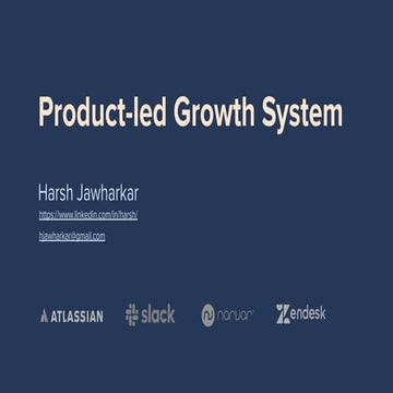 Product-led Growth - Building the Ultimate System