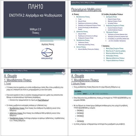 ΠΛΗ10 ΜΑΘΗΜΑ 2.5 (ΕΚΤΥΠΩΣΗ)