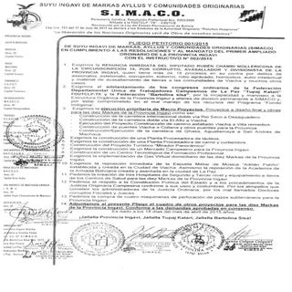 Pliego petitorio e instructivo de l...