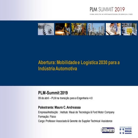 PLM Summit 2019 - A01- Mauro Andreassa - Ford