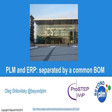 PLM and ERP: Separated by a common Bill of Materials (BOM)
