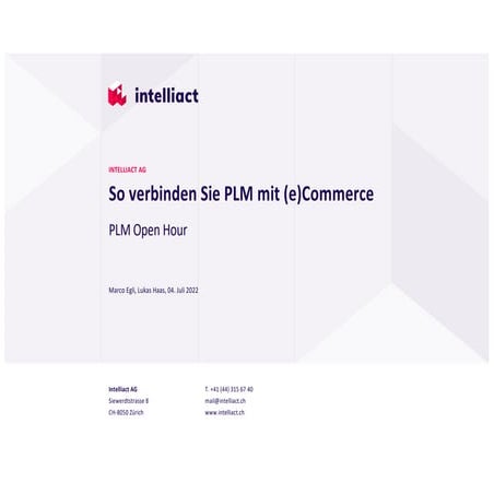 So verbinden Sie PLM mit (e)Commerce