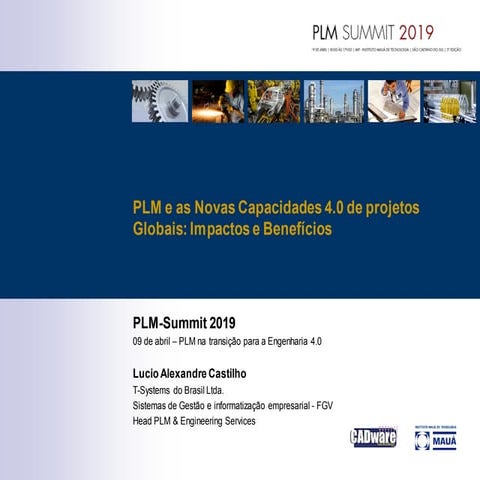 PLM Summit 2019 - A02 - Lucio Castilho - T-Systems