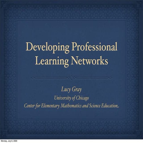 Professional Learning Networks - iSummit