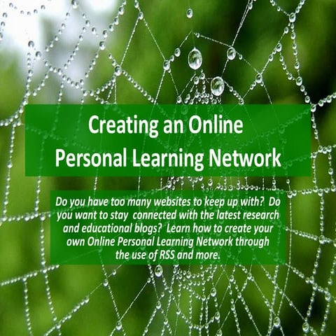Creating an Online Personal Learning Network