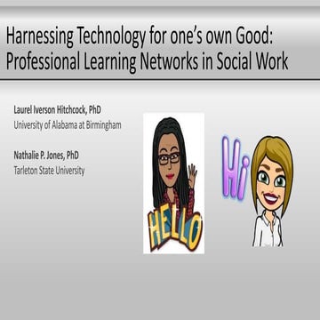 Harnessing Technology for one’s own Good: Professional Learning Networks in S...