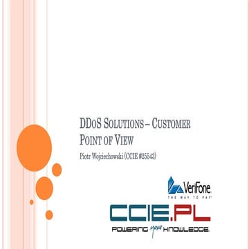 PLNOG16: DDOS SOLUTIONS – CUSTOMER POINT OF VIEW, Piotr Wojciechowski