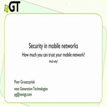 PLNOG20 - Piotr Gruszczyński - Bezpieczeństwo sieci komórkowej