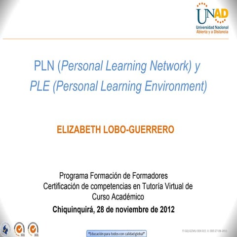 Tutorial como crear mi PLE | PPT