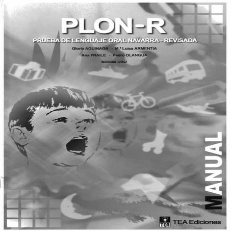 PLON-R. Manual.pdf para la evaluacion de lenguaje | PDF