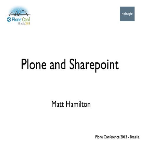 Plone and Sharepoint