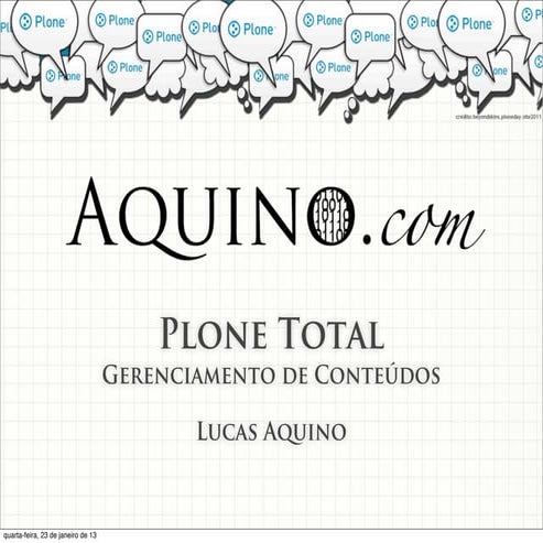 Plone total#2 - Gerenciamento de conteúdos