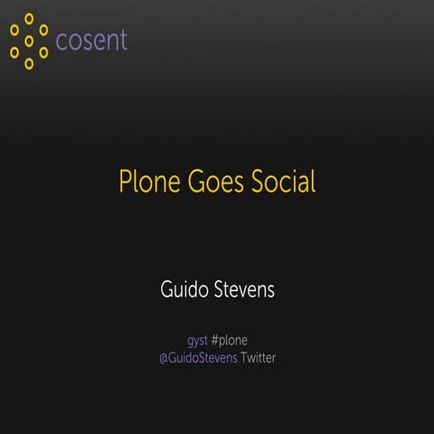Plone goes social