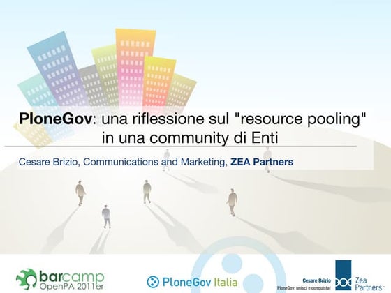 PloneGov: una riflessione sul "resource pooling" in una community di Enti