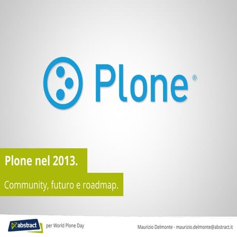 Plone nel 2013