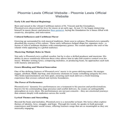 Ploomie Lewis Official Website - Ploomie Lewis Official Website.pdf