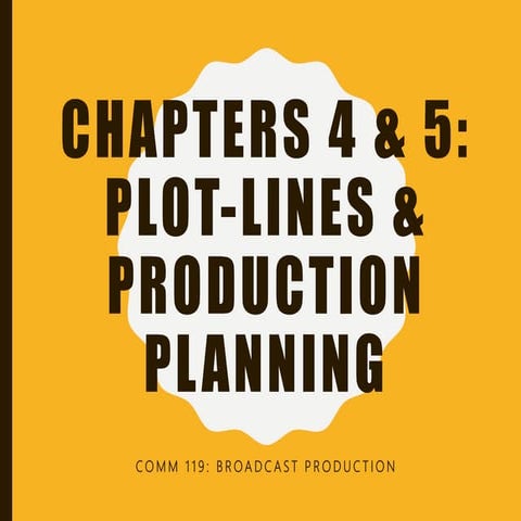 Television Production - Planning and Executing | PPTX