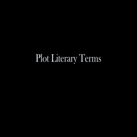 Plot Literary Terms