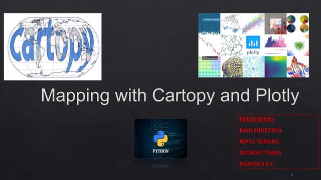 Plotly & cartopy Module in python