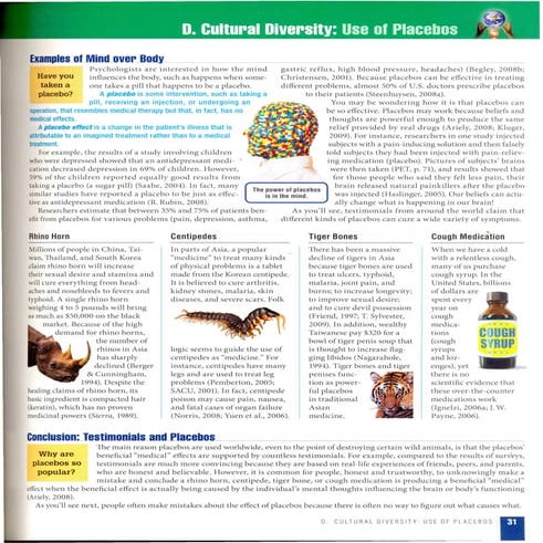 Lecture 9:Placebo treatment evaluation Dr.Anna