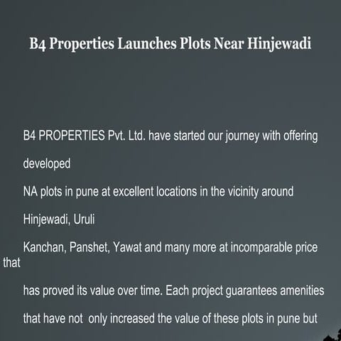 NA Plots in pune | PPT