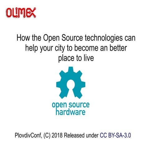 How the Open Source technologies can help your city to become an better place...