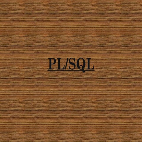 Plsql | PPT