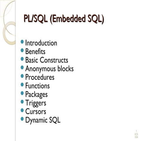 Procedure and Functions in pl/sql