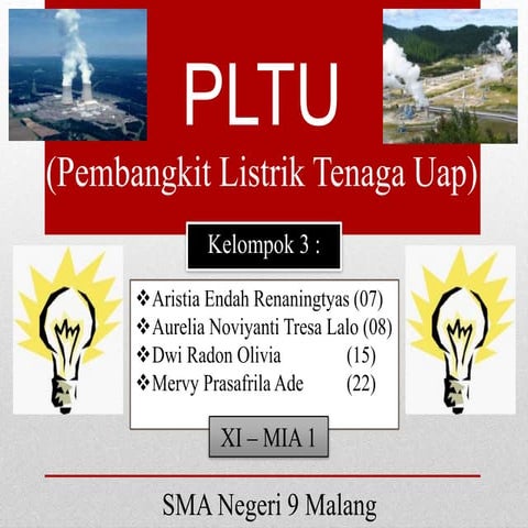 Pembangkit Listrik Tenaga Uap (PLTU)