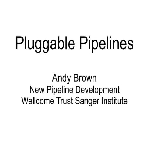 Pluggable Pipelines