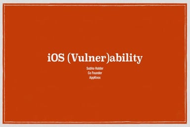 iOS (Vulner)ability