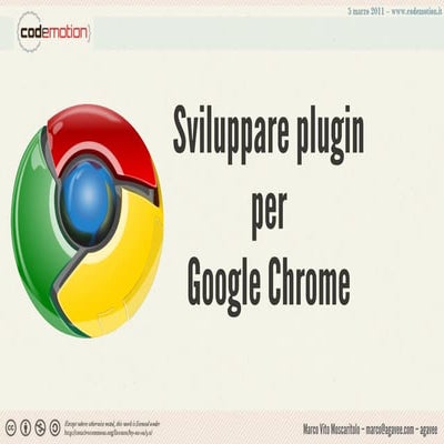 Sviluppare plugin per google Chrome