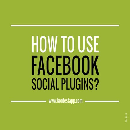 How to use Facebook social plugins