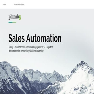 Plumb5 v6 - In a Nutshell