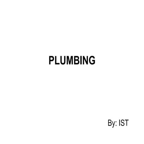 PLUMBING.ppt.pdf EDUCATION FOR HOME ECONOMIC