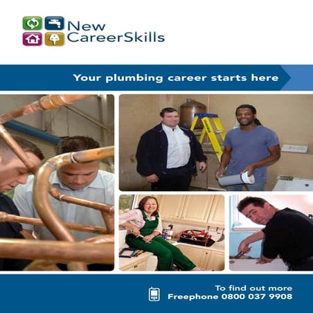 Plumbing career   training courses brochure