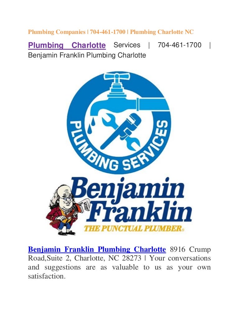Plumbing Companies 7044611700 Plumbing Charlotte NC