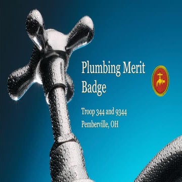 bsa Plumbing Merit badge presentation pdf