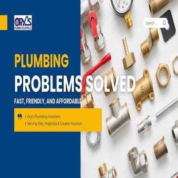 Plumbing Problems Solved—Fast, Friendly, and Affordable