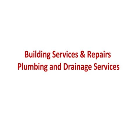 Plumbing system updated ppt