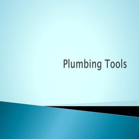 Plumbing tools 2