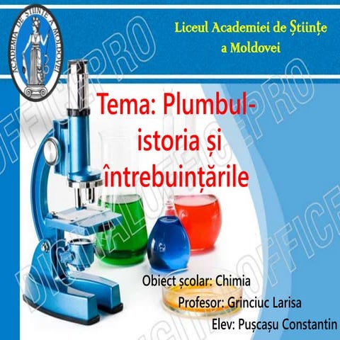 Plumbul în chimie