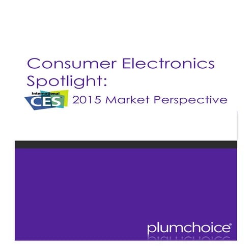 PlumChoice: 2015 Consumer Electronics Spotlight Market Perspective