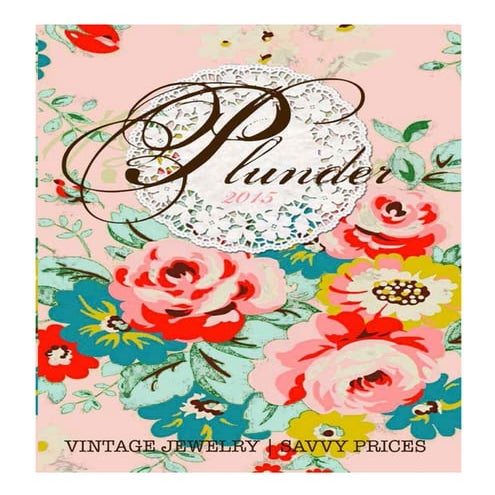 Plunder Design Spring Catalog 2015 www.PlunderDesign.com/Krystal | PDF