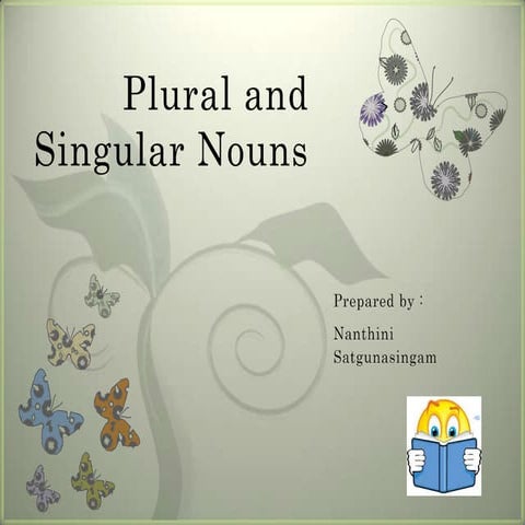 Singular & Plural Nouns