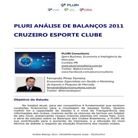 Pluri analise 2011 cruzeiro